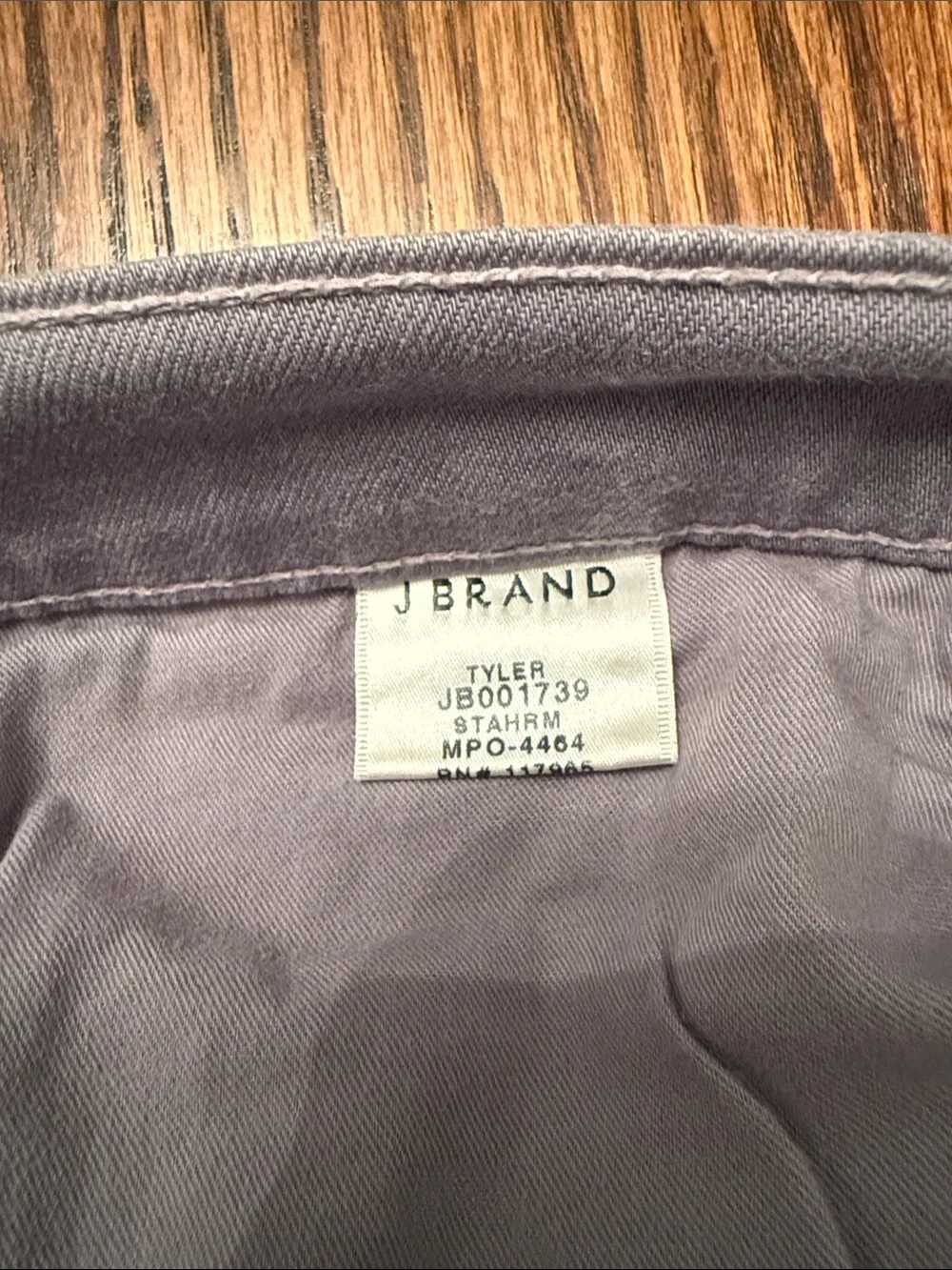 J Brand Star Slim Straight Gray Jeans 34 Stretch Garment Dyed USA Made